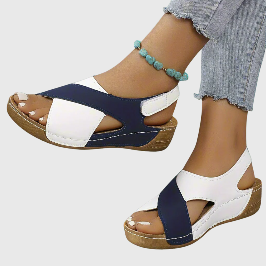 Escarpins Slingback Colorblock