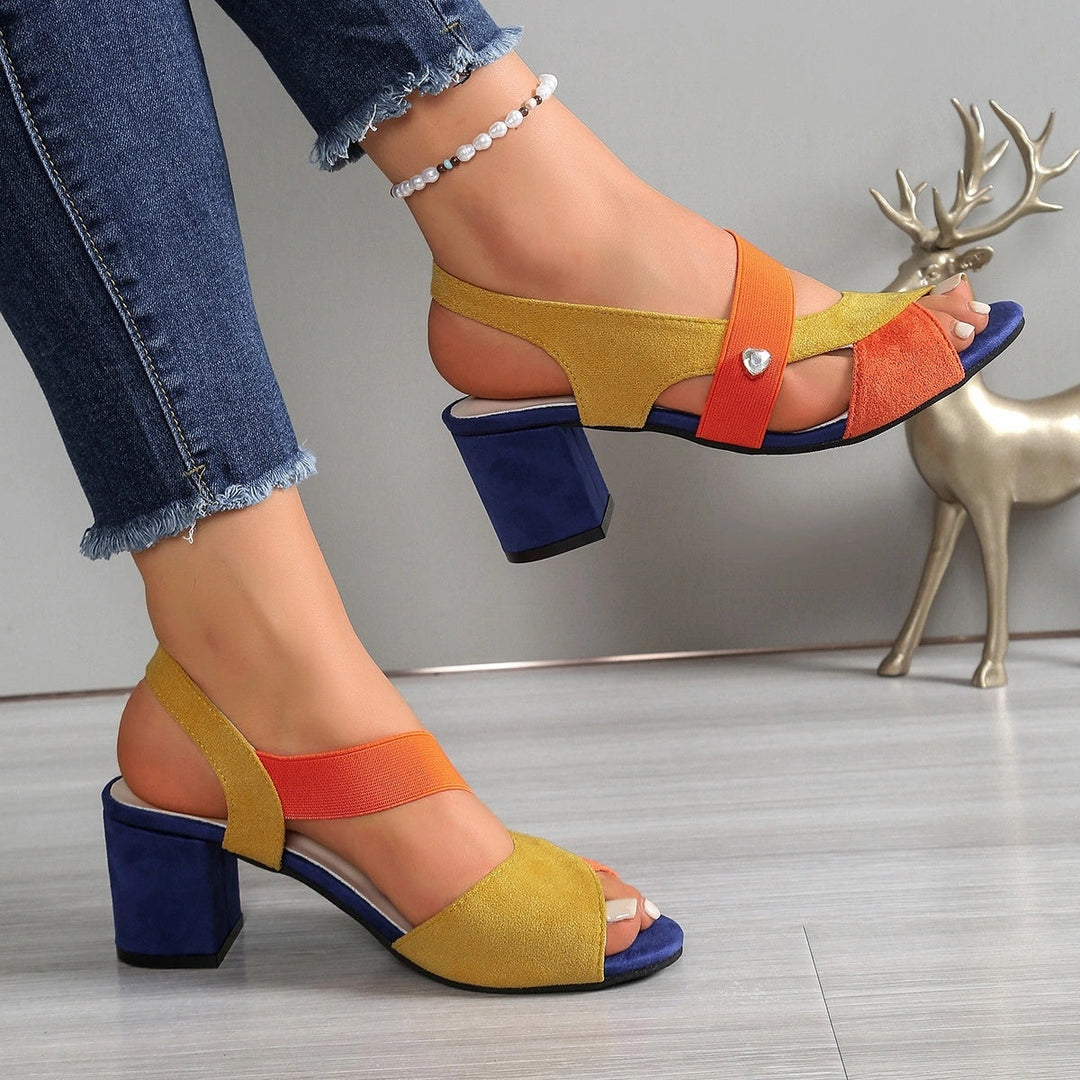 Elara | Comfortable Heels with Crossed Straps
