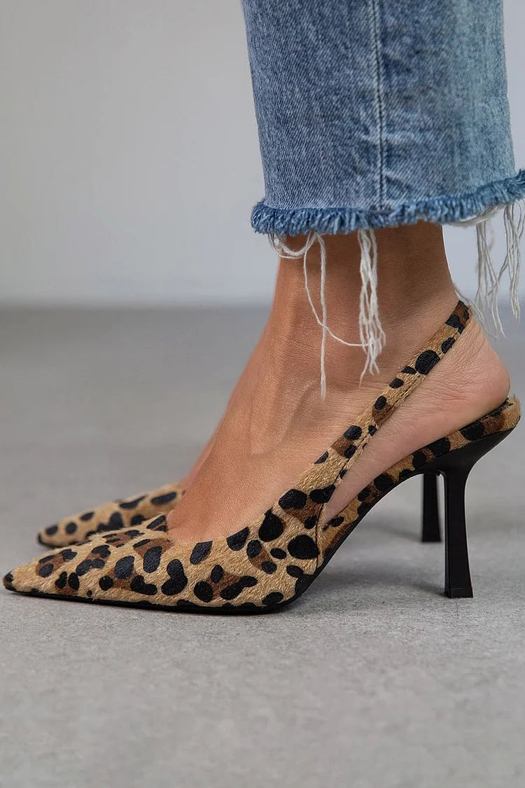 Avery | D’Orsay Leopard Heels