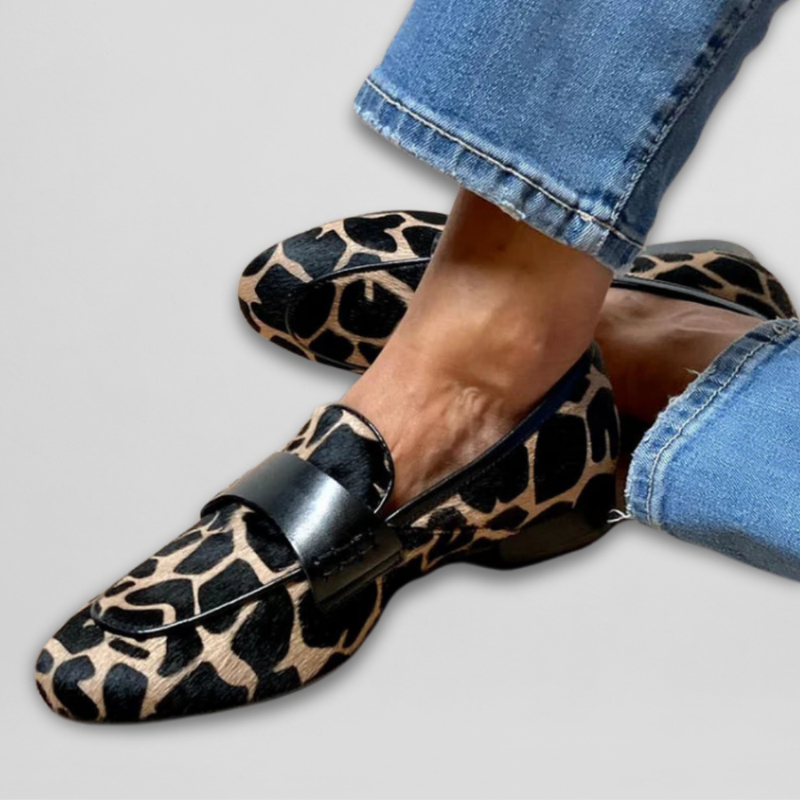 Catherine | Leopard Print Loafers
