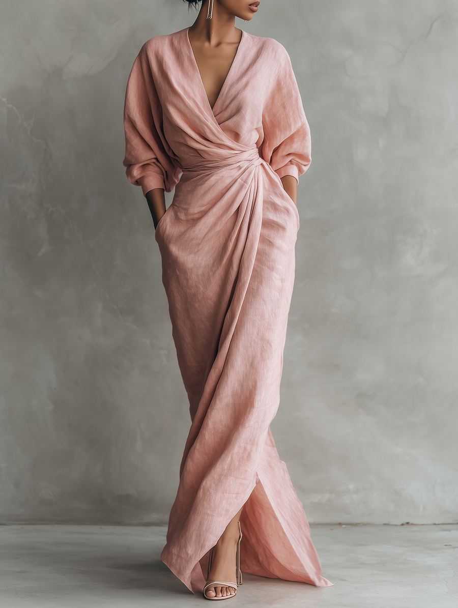Rosie | Elegant V-Neck Maxi Dress