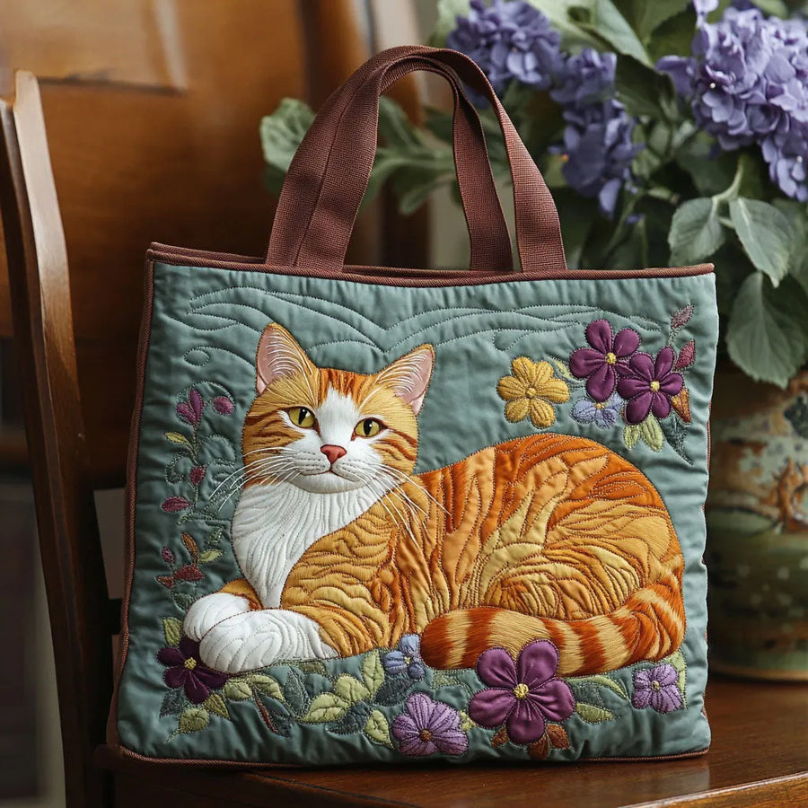 Artisanal Brown Cat Bag