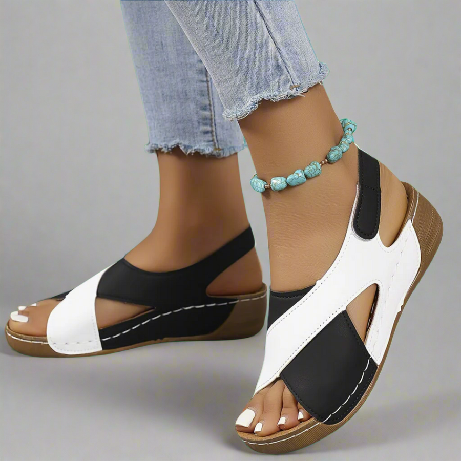 Escarpins Slingback Colorblock