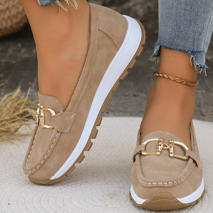 Ellie | Flat Loafers with Buckle