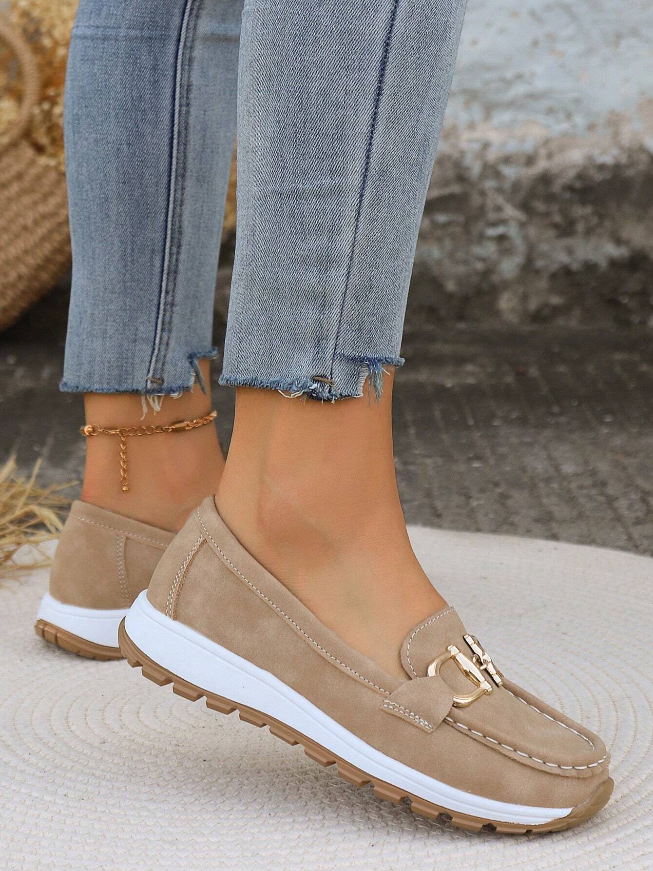 Ellie | Flat Loafers with Buckle