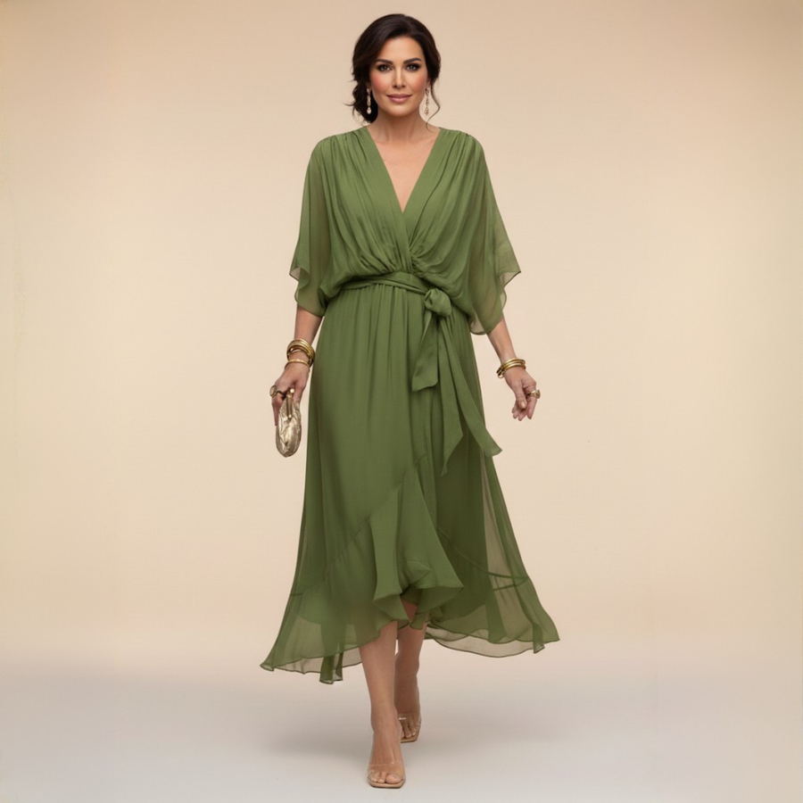 Vivienne | Elegant V-Neck Dress