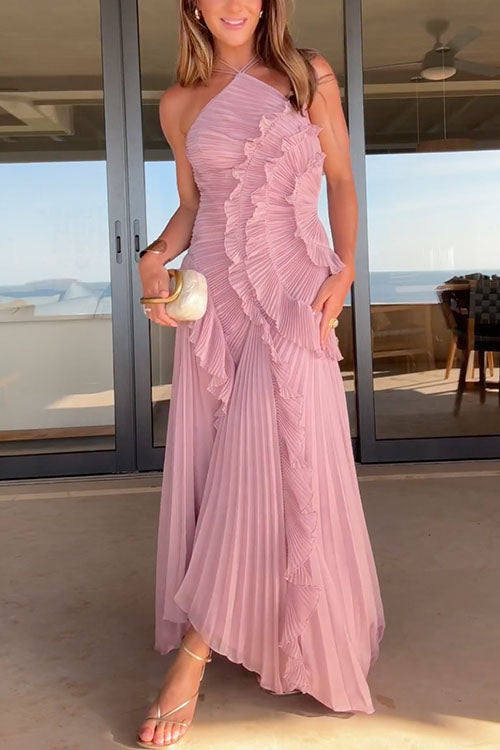 Rosalie | Pleated Long Dress