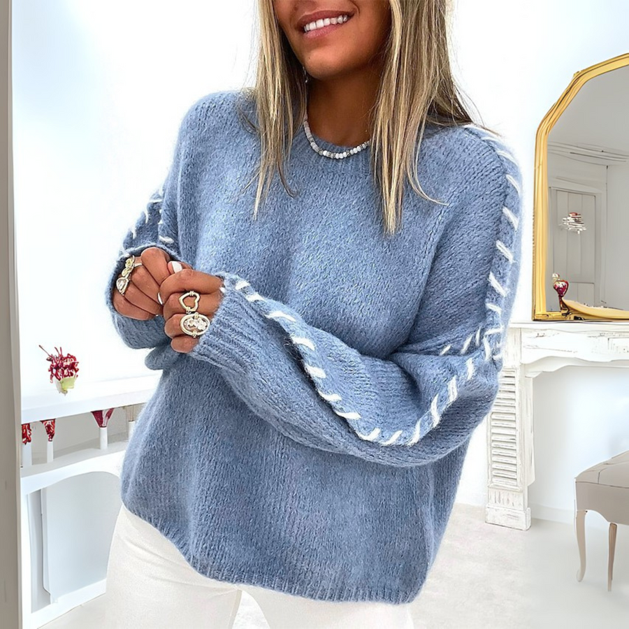 TALLY | Cozy Long Sleeve Round Neck Sweater