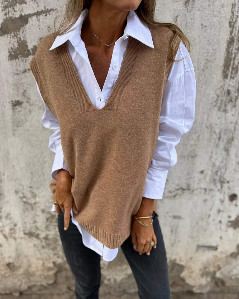 EVELYN | Stylish Knit Sweater Vest