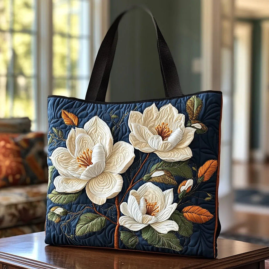 Artisanal Quilted Magnolia Bag