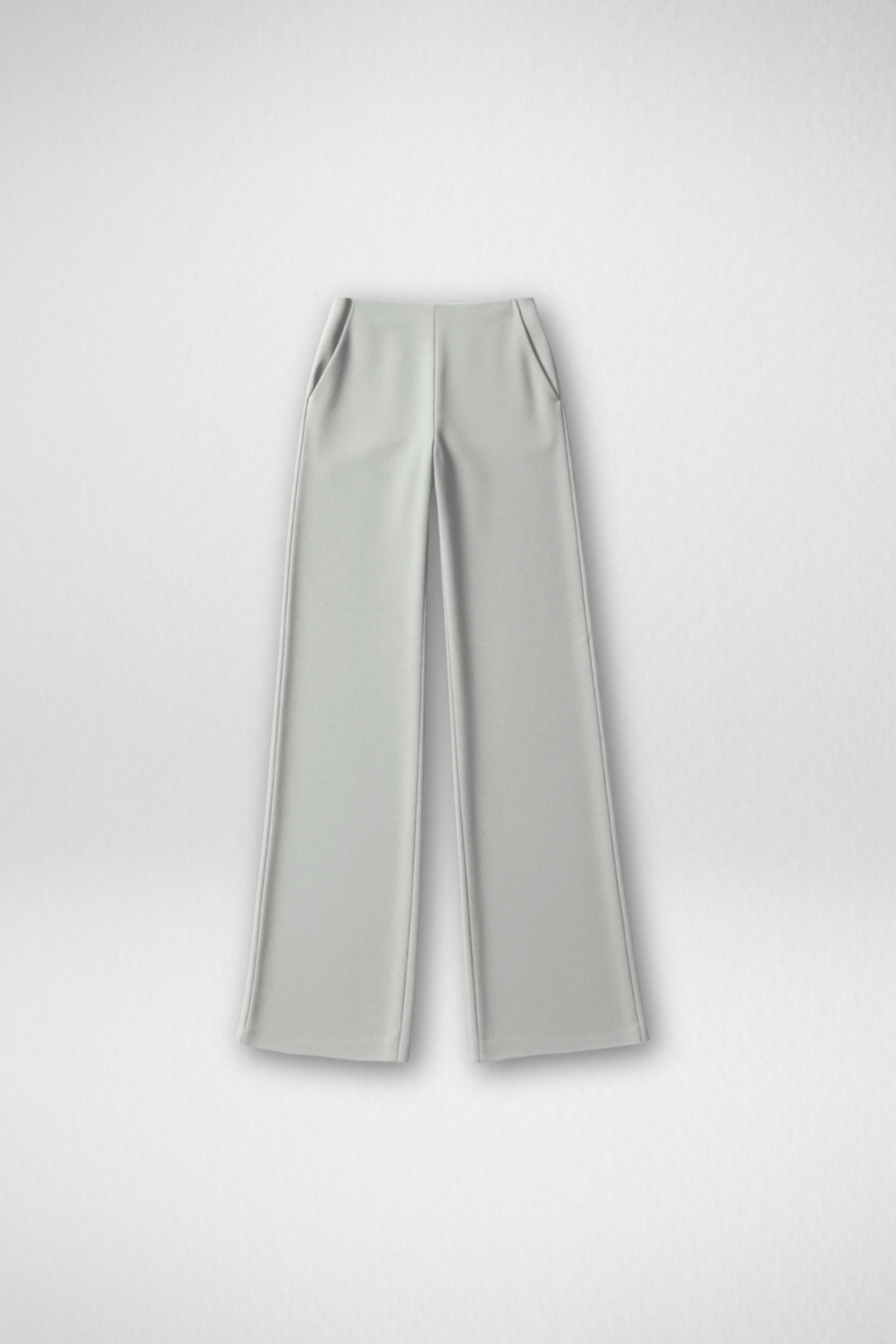 Boss Babe High Waist Wide Leg Pants - Grey