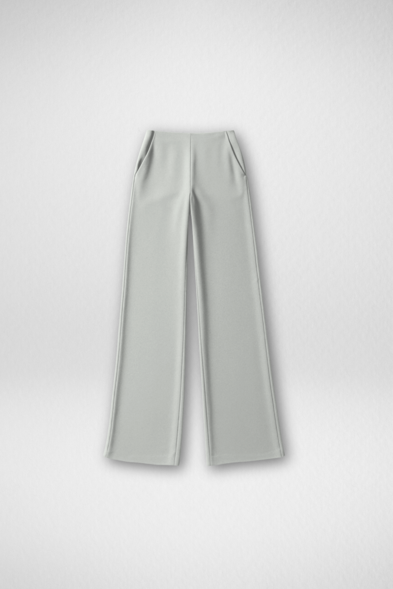 Boss Babe High Waist Wide Leg Pants - Grey