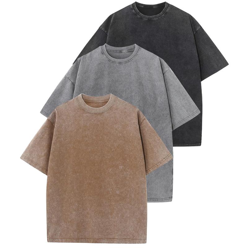 HOLLIE | Casual Crew Neck Loose Fit T-Shirt (3-Pack)