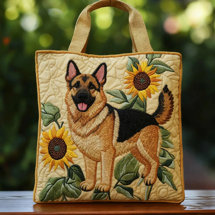Artisanal Floral German Shepherd Bag