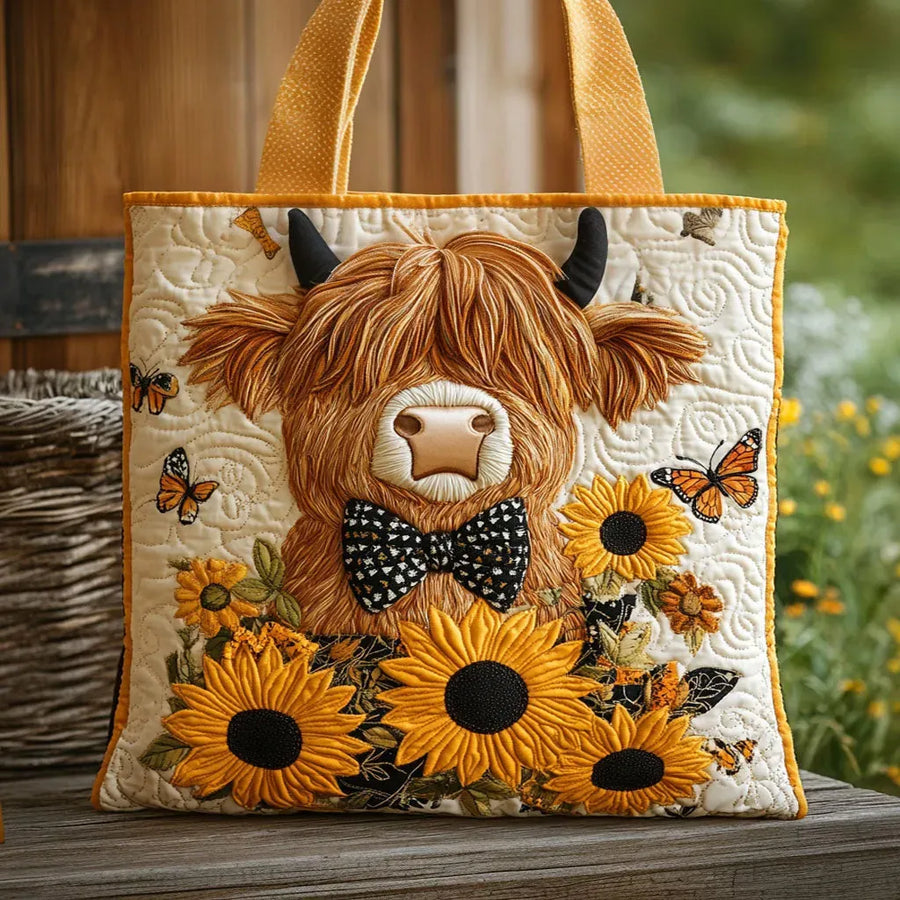 Quilted Butterfly and Bow Bag