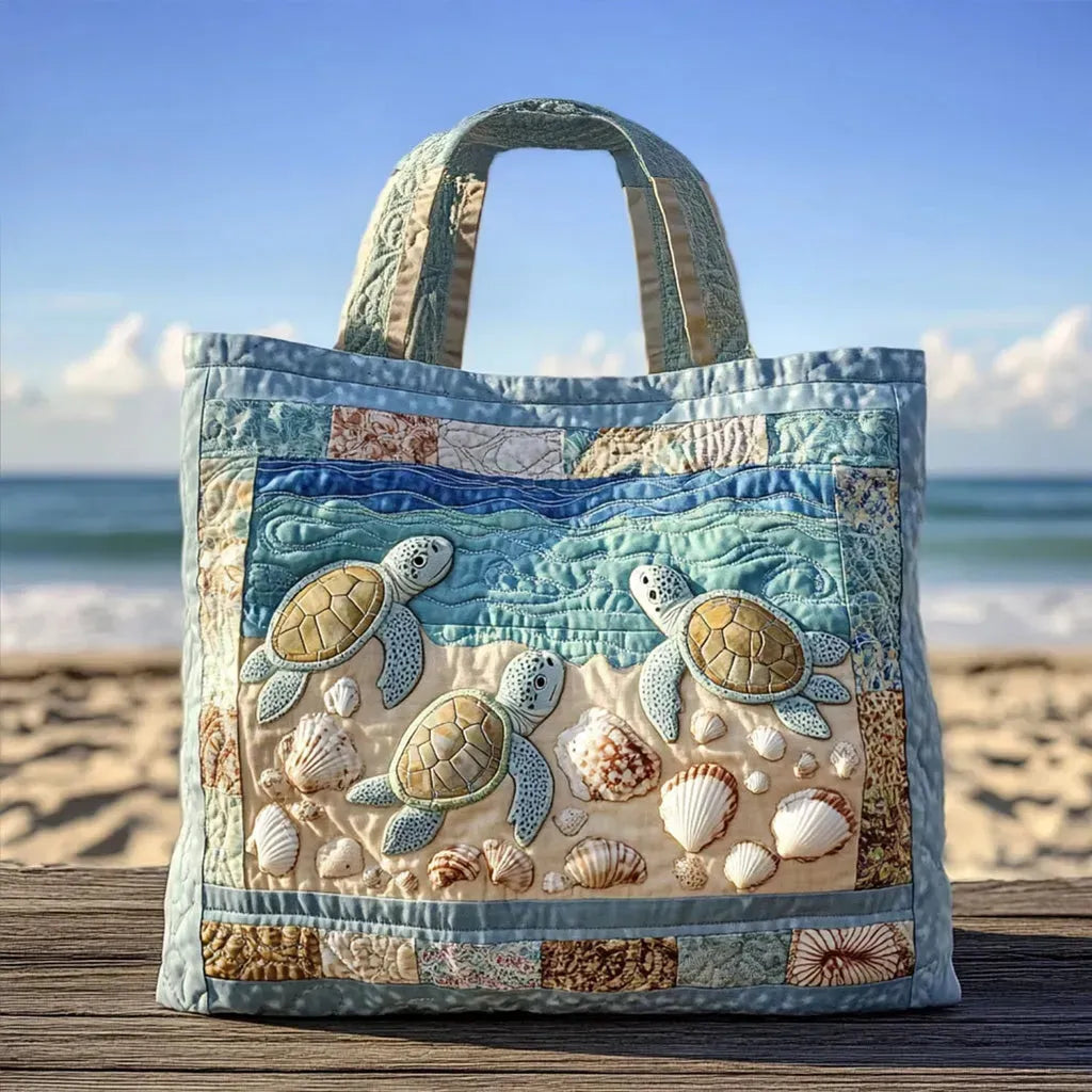 Artisanal Quilted Turtle Bag