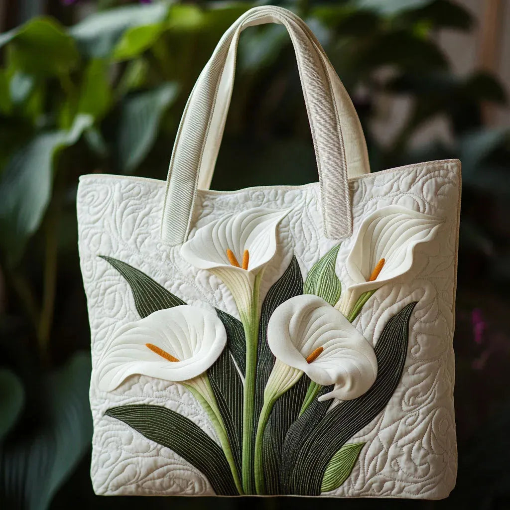 Artisanal Quilted Shell White Bag