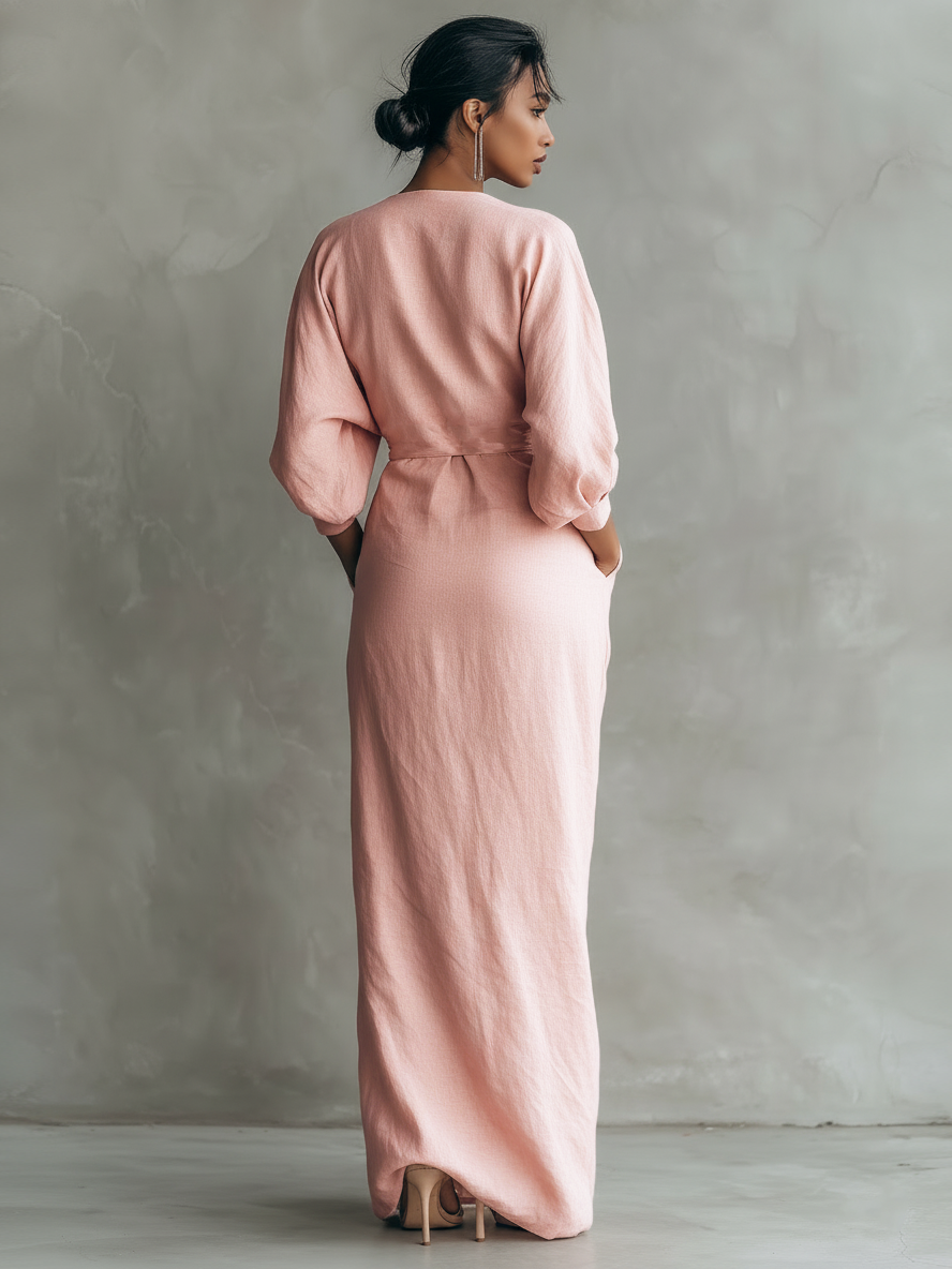 Rosie | Elegant V-Neck Maxi Dress