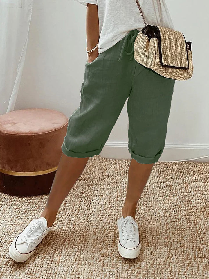 Laluna® | Women's Cotton Linen Shorts