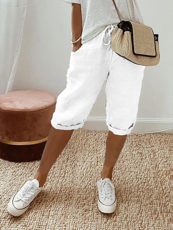 Laluna® | Women's Cotton Linen Shorts