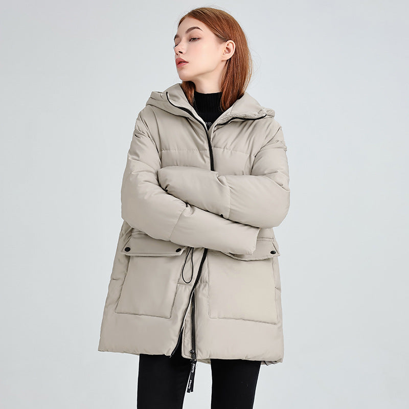 Celine | Comfy Zip-Up Hooded Puffer Jacket