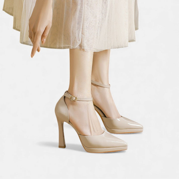Amelia | Ankle Strap Pump Heels
