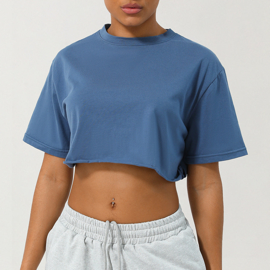 CASSIA | Relaxed Fit Crop Tee