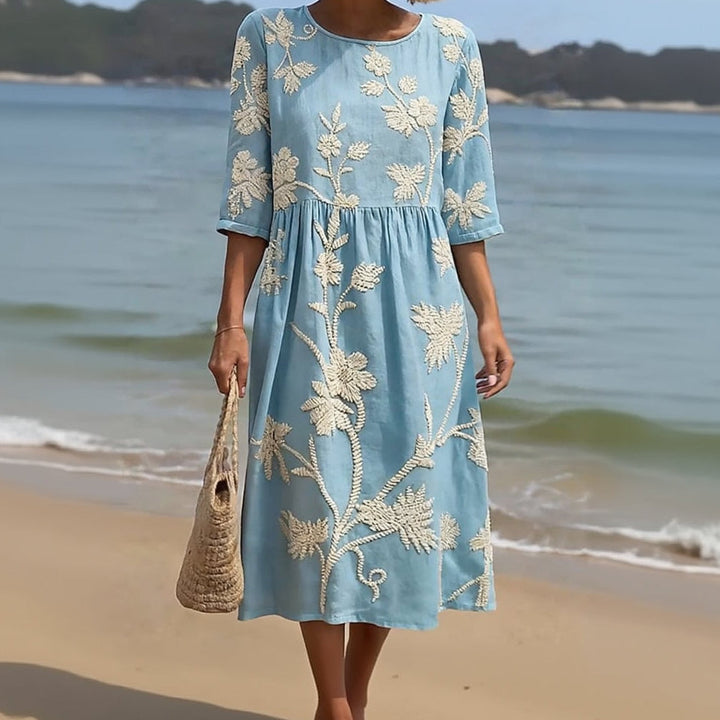 ALGHERO – Floral Embroidered Women's Dress