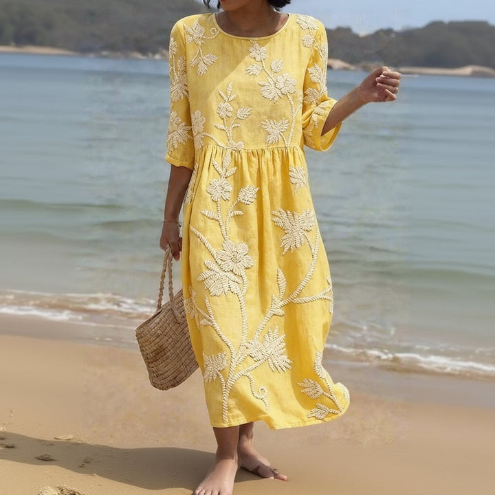 ALGHERO – Floral Embroidered Women's Dress