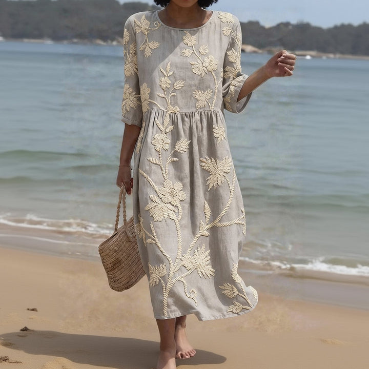 ALGHERO – Floral Embroidered Women's Dress