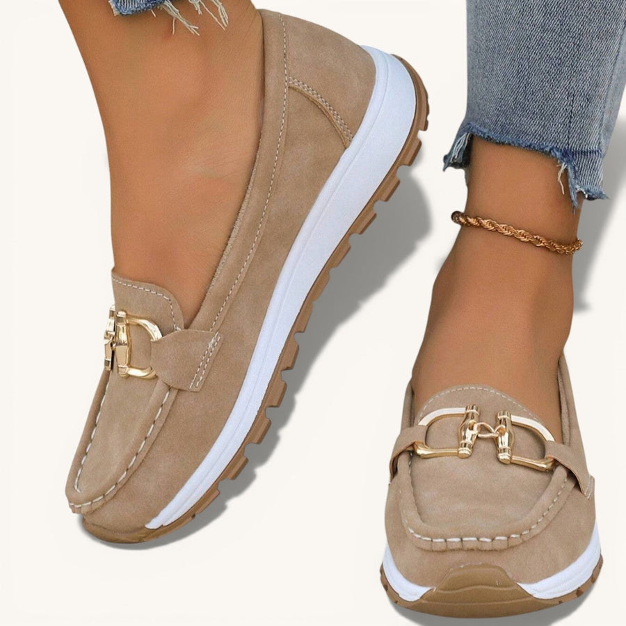 Ellie | Flat Loafers with Buckle