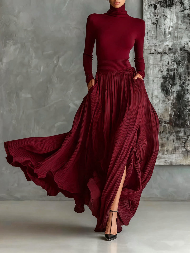 Daphne | Elegant set with pleated skirt