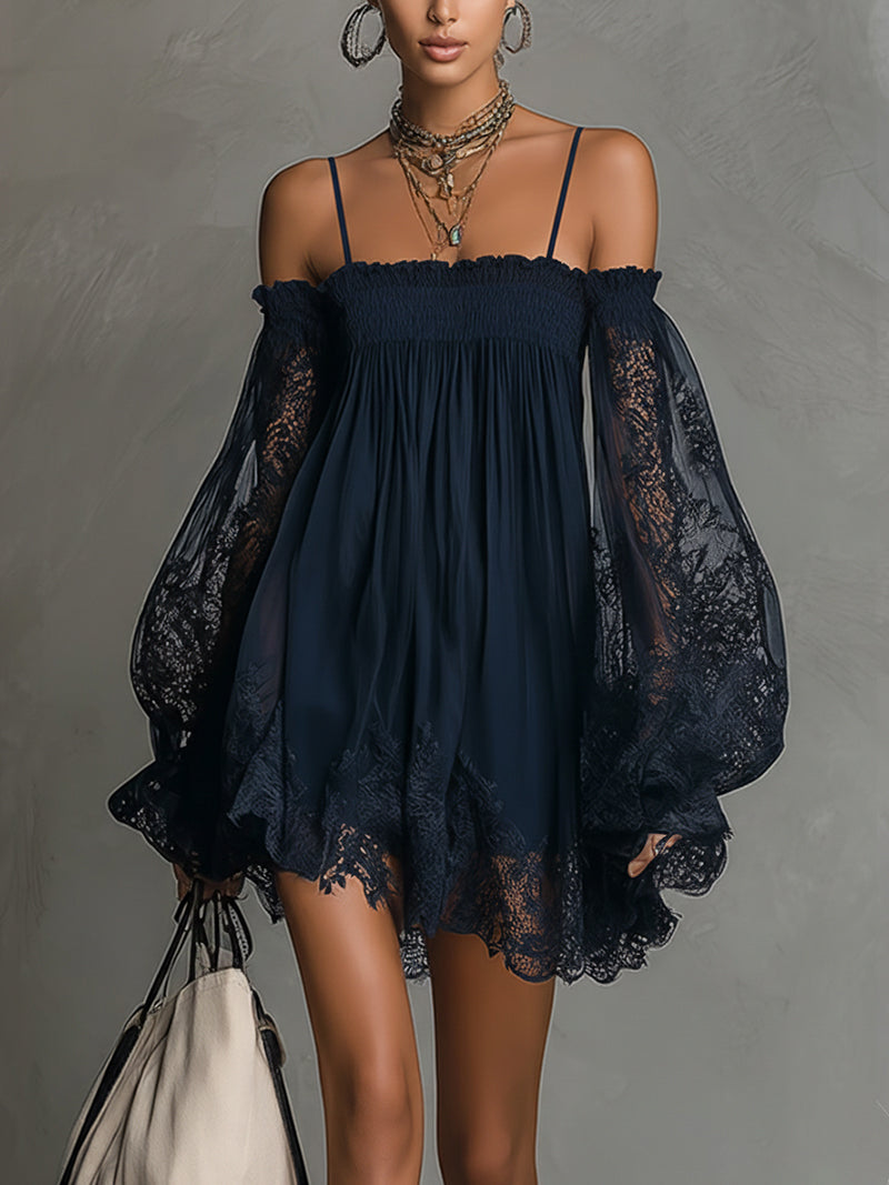 Lorraine | Off-Shoulder Lace Dress