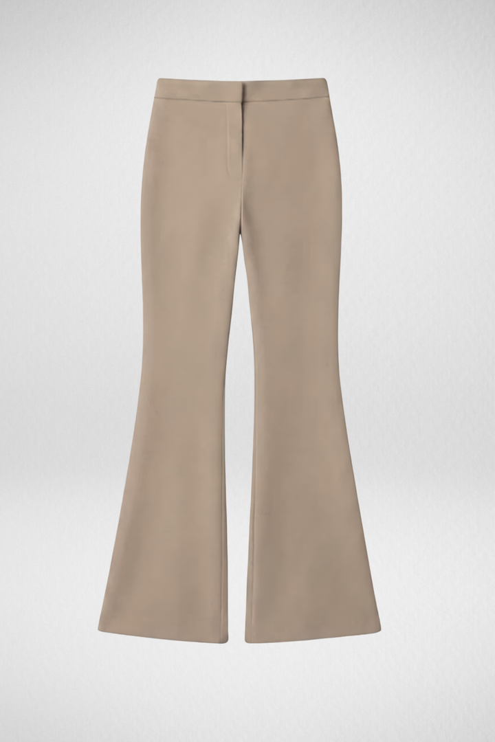 Swiss Sculpt Stretchable BootCut Flare Pants - Khaki
