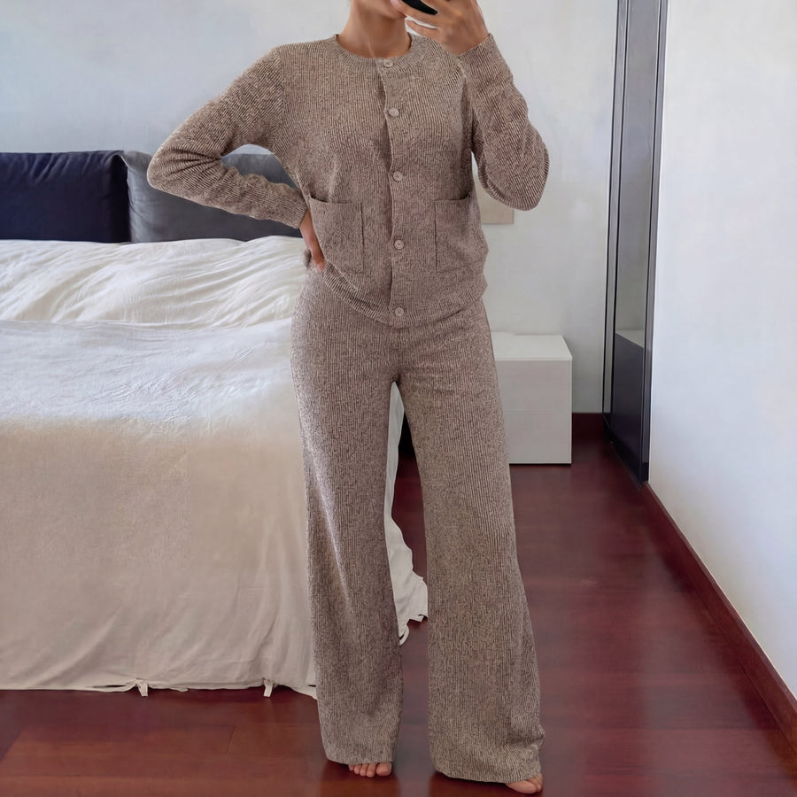 LUCIA | Cozy Knit Sweater & Wide Leg Two-Piece Set