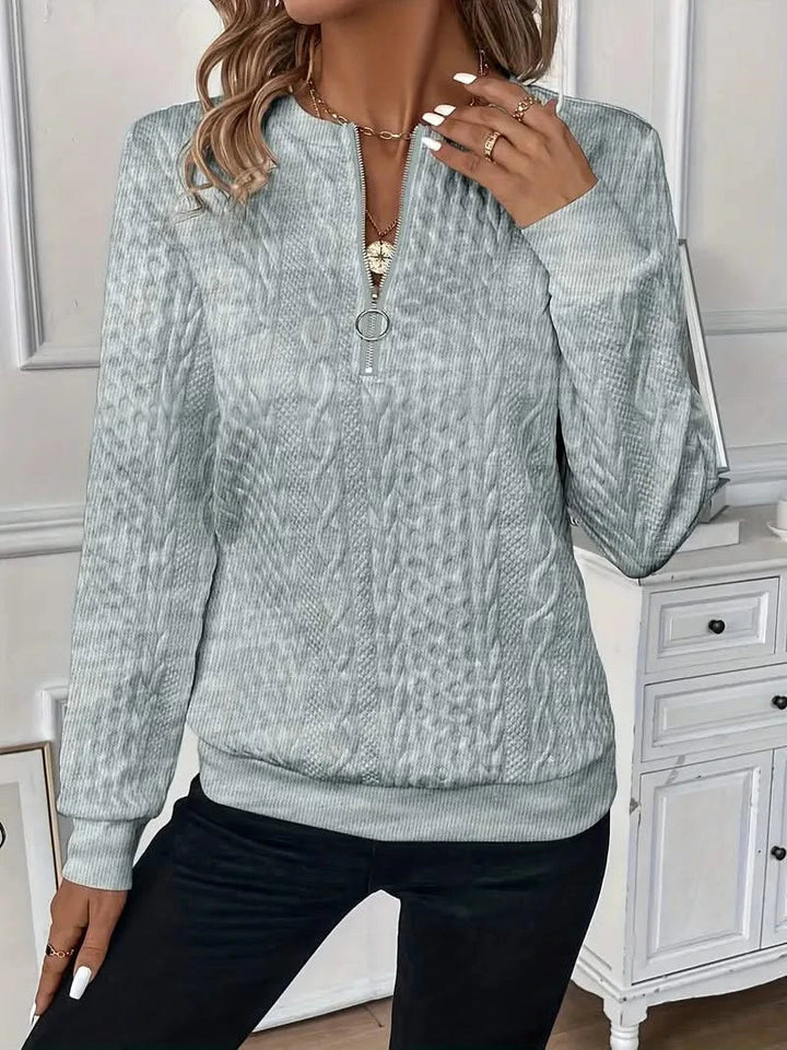 AMY | SWEATER WITH ZIPPER