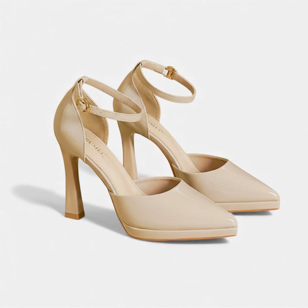 Amelia | Ankle Strap Pump Heels