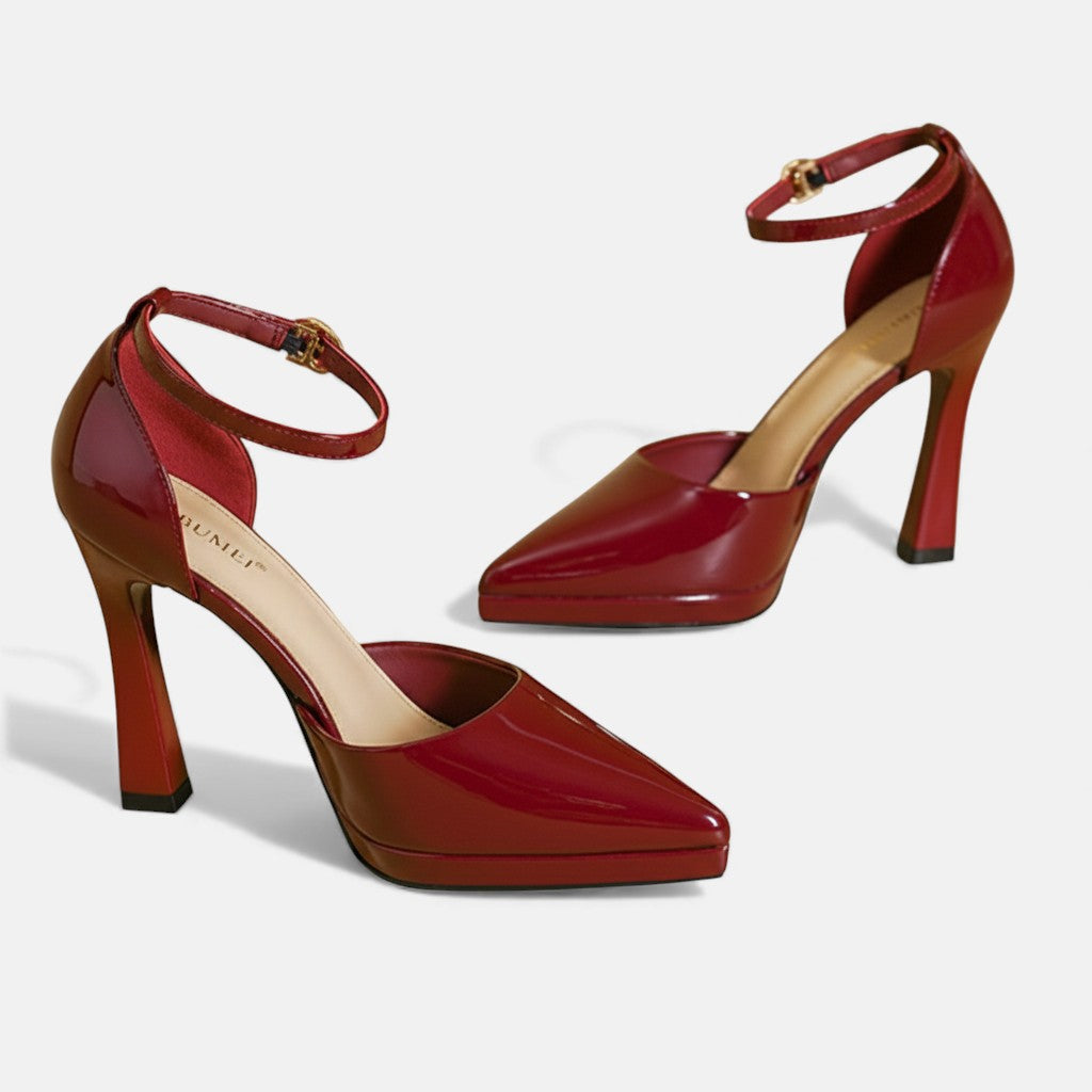 Amelia | Ankle Strap Pump Heels