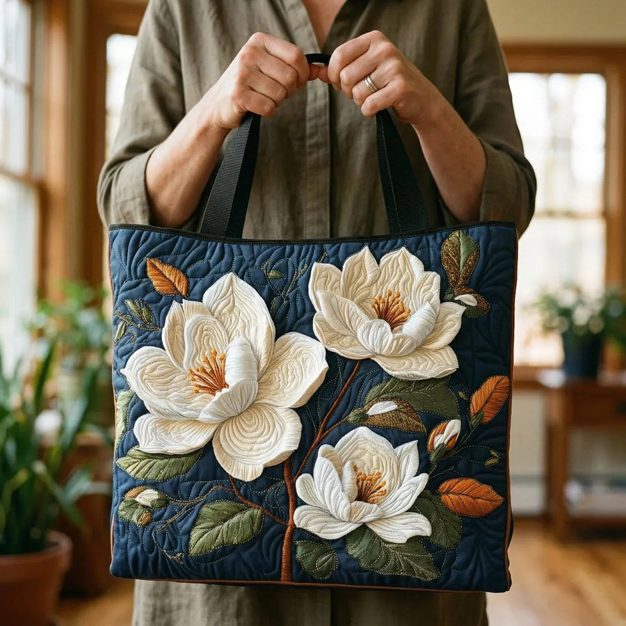 Artisanal Quilted Magnolia Bag