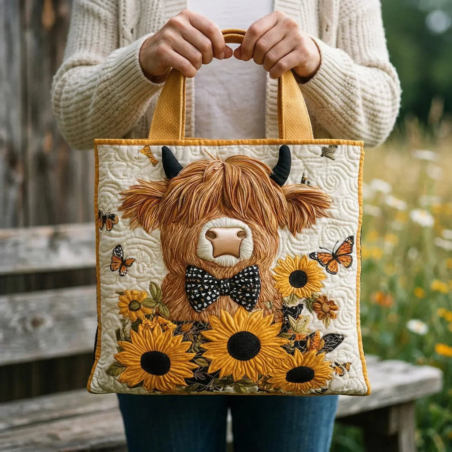 Quilted Butterfly and Bow Bag