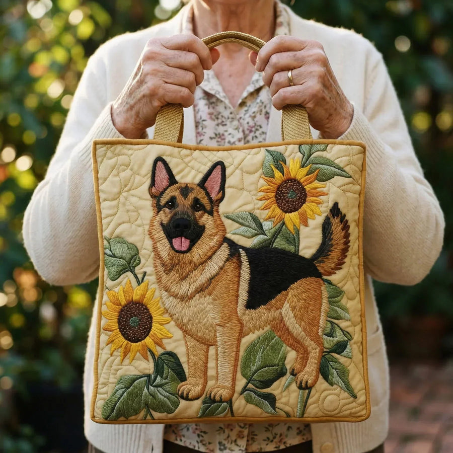 Artisanal Floral German Shepherd Bag