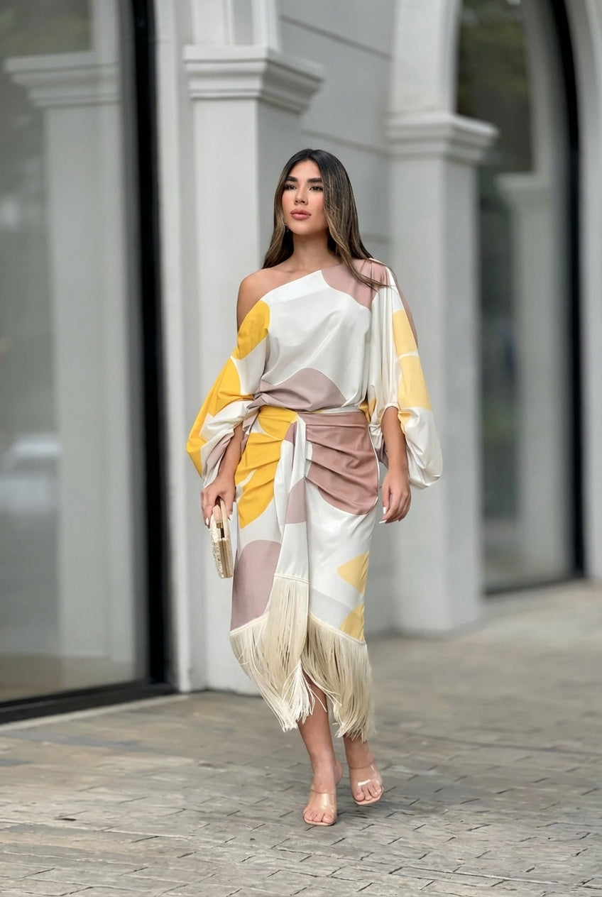 Dorothea | Two-piece set with fringe