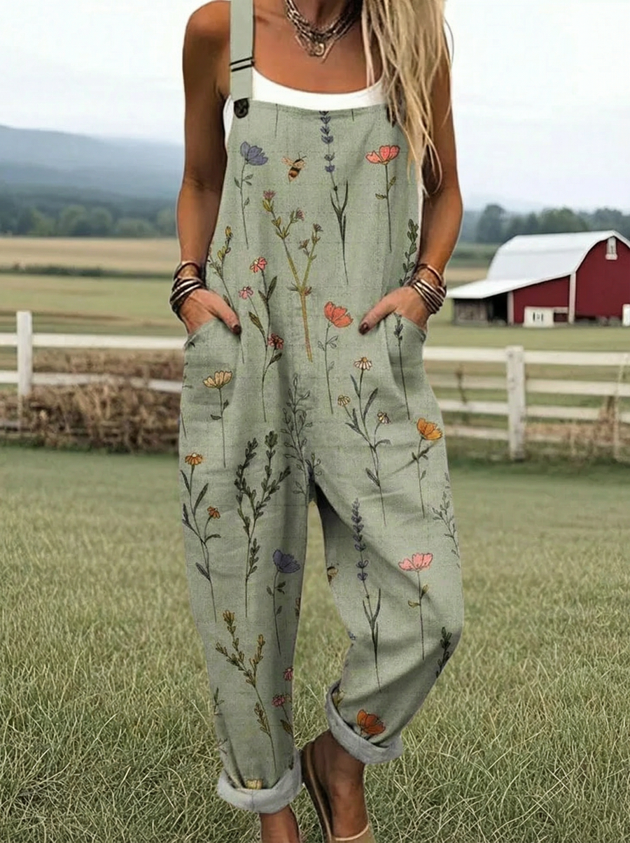 Charity | Printed Wide-Leg Jumpsuit