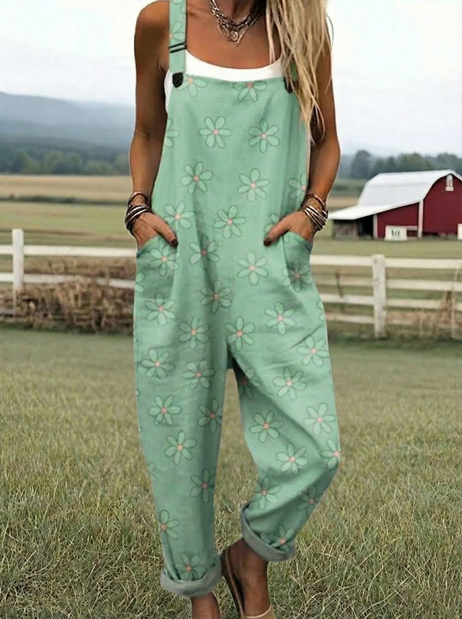 Leanne | Printed Wide-Leg Jumpsuit
