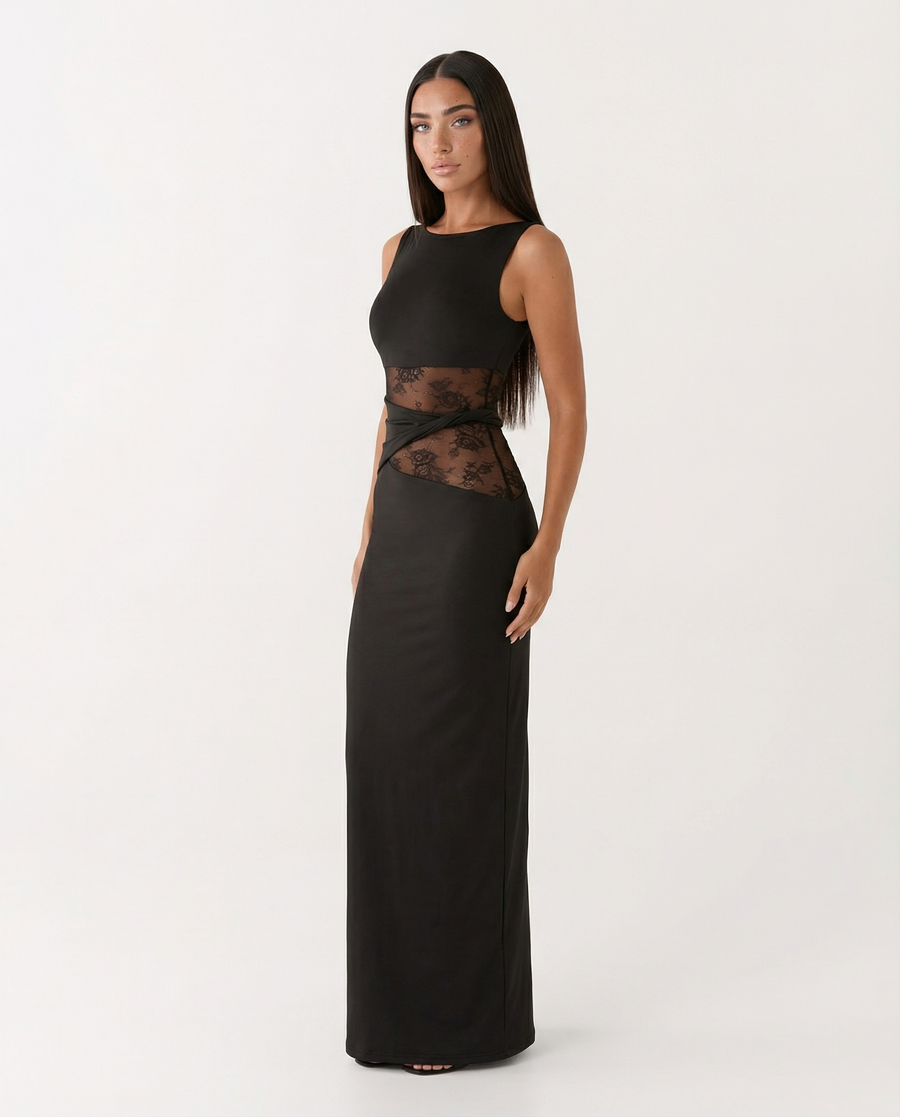 Lace Illusion Maxi