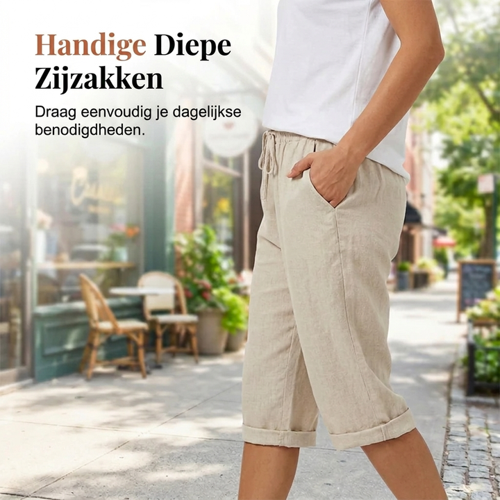 Laluna® | Women's Cotton Linen Shorts