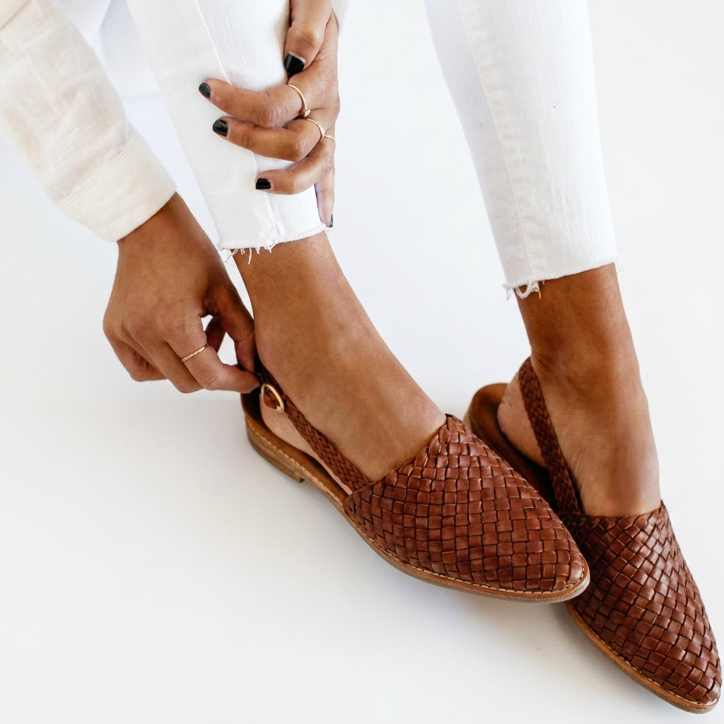 Aurora | Woven Slingback Loafer