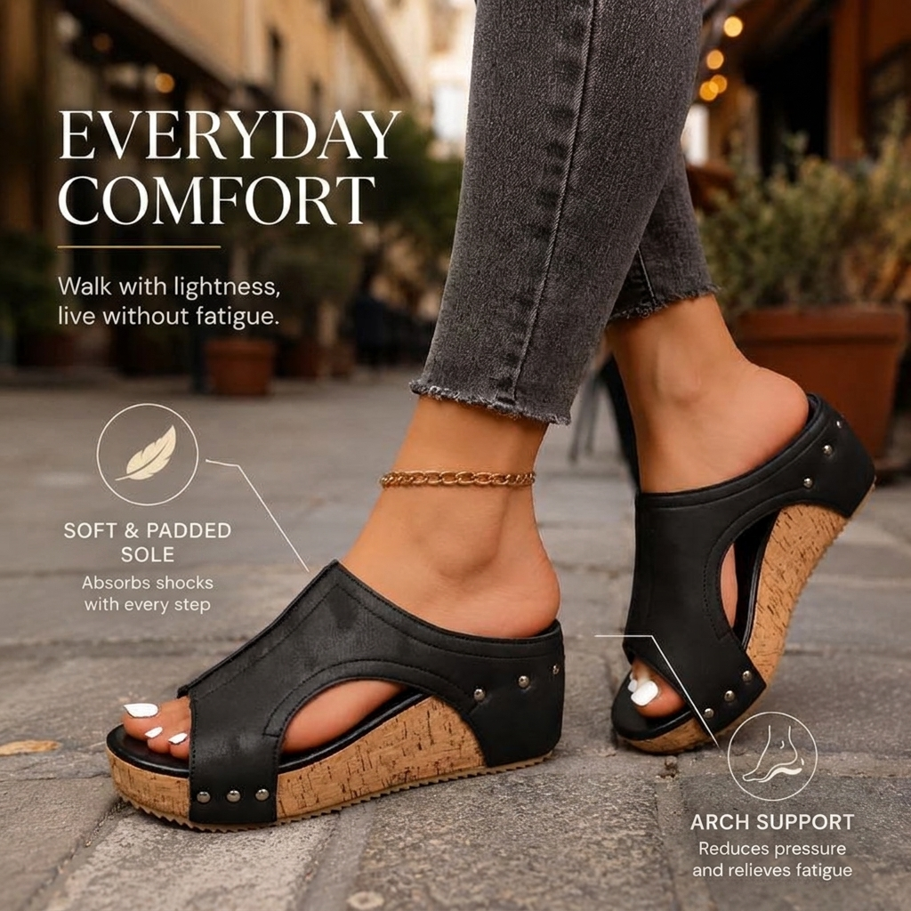 LUMI™ | Elegant Comfort Wedge Sandals
