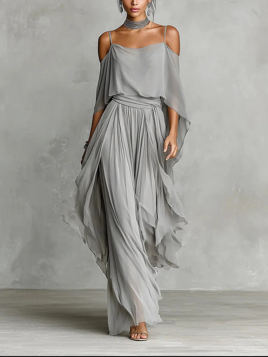 Isabella | Off-Shoulder Flowy Set