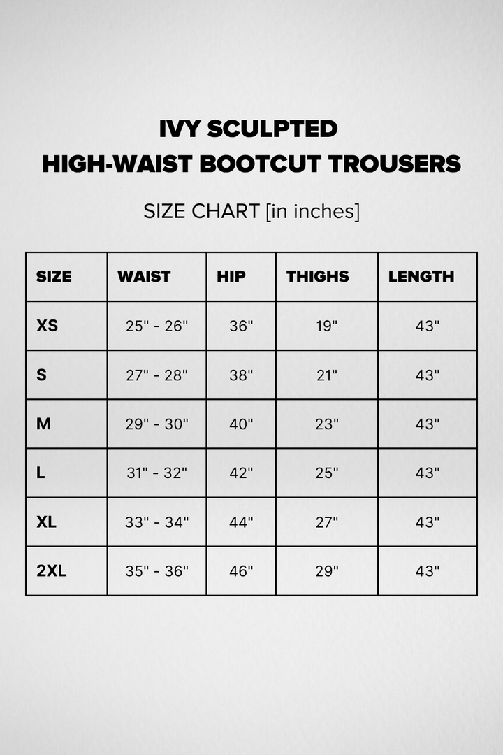 Ivy Sculpted High Waist Bootcut Trousers - French Wine